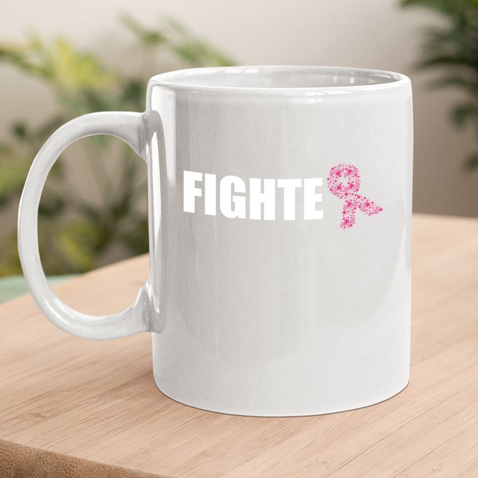 Breast Cancer Fighter Warrior Wear Pink In October Coffee Mug