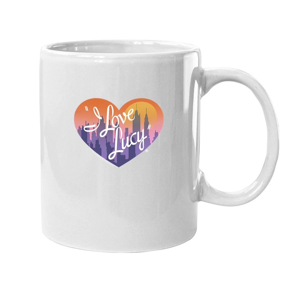 I Love Lucy Coffee Mug City Logo Black Mug