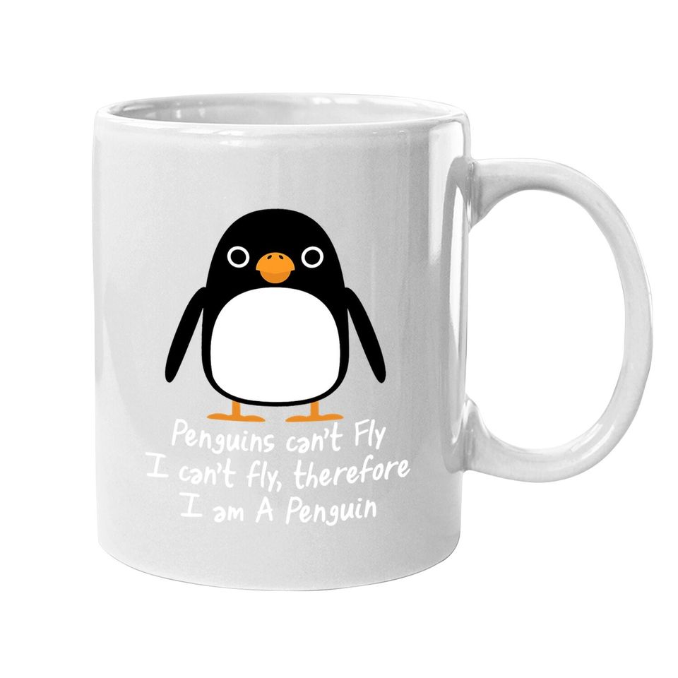 Penguin I Can't Fly Animal Coffee Mug