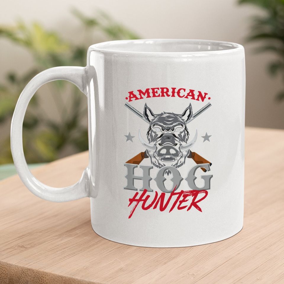 American Hog Hunter Swine Boar Hunting Gift Coffee Mug