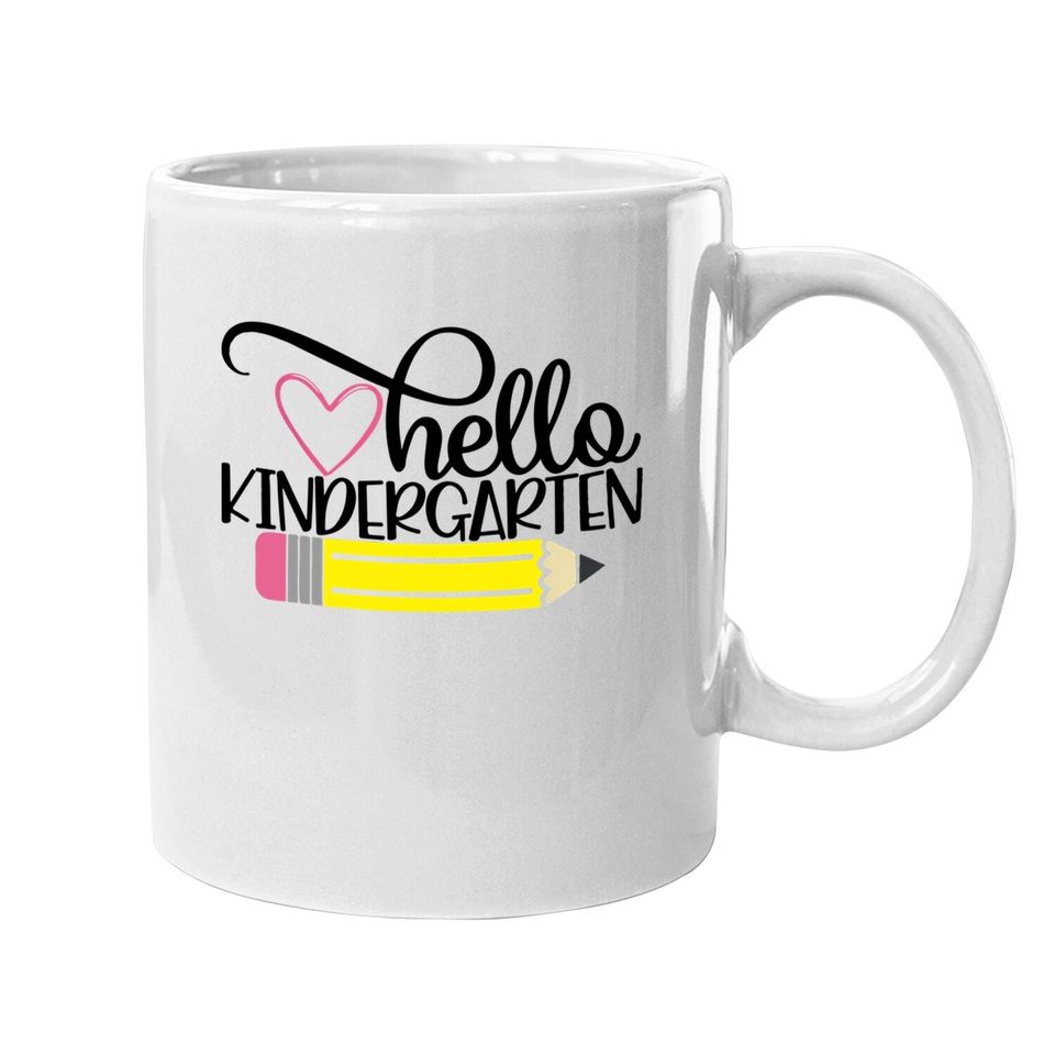 Hello Kindergarten Coffee Mug Back To School Teacher Student Gift Coffee Mug