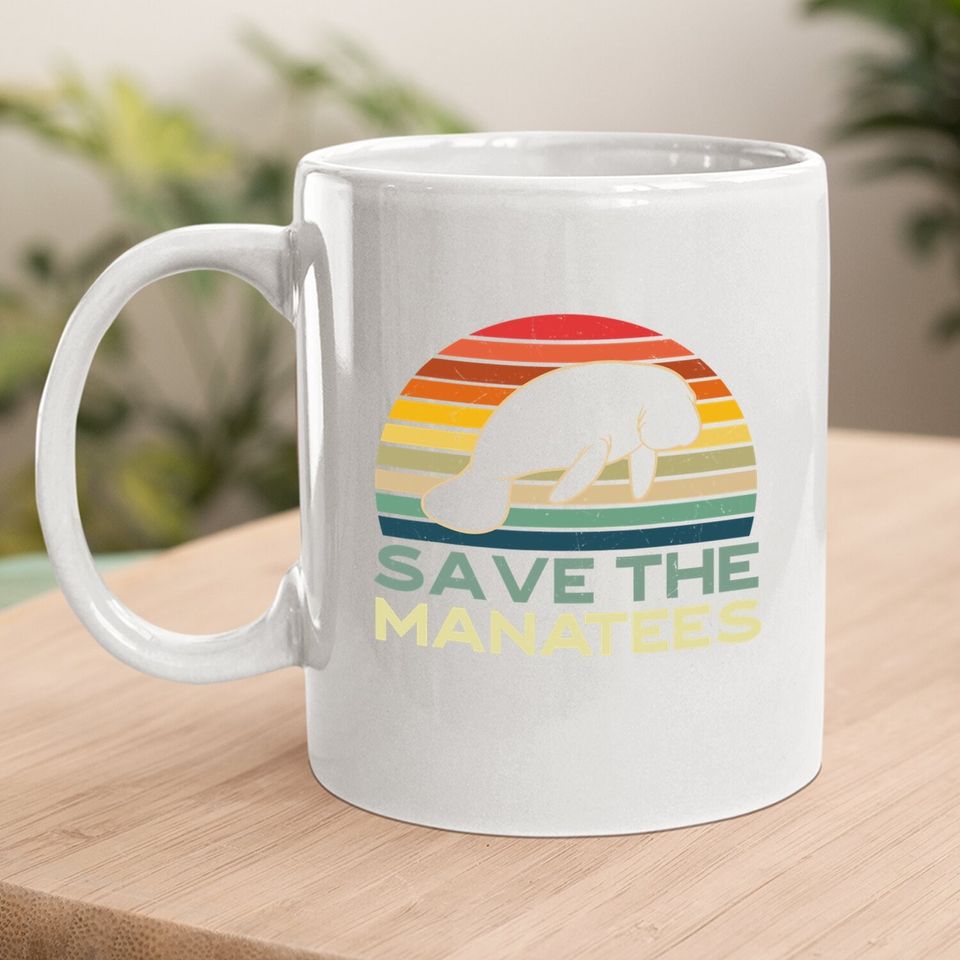 Save The Manatees Sea Cows Dugong Coffee Mug