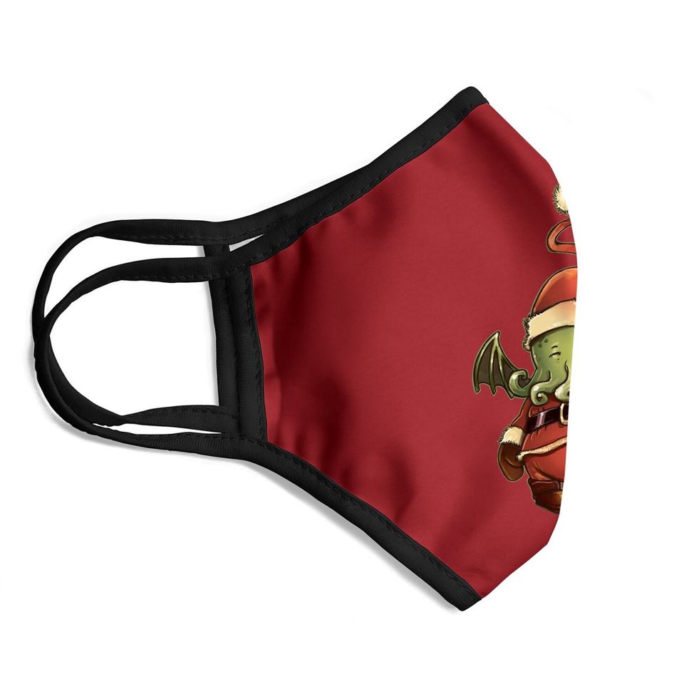 Cthulhu Heureux Christmas Face Masks