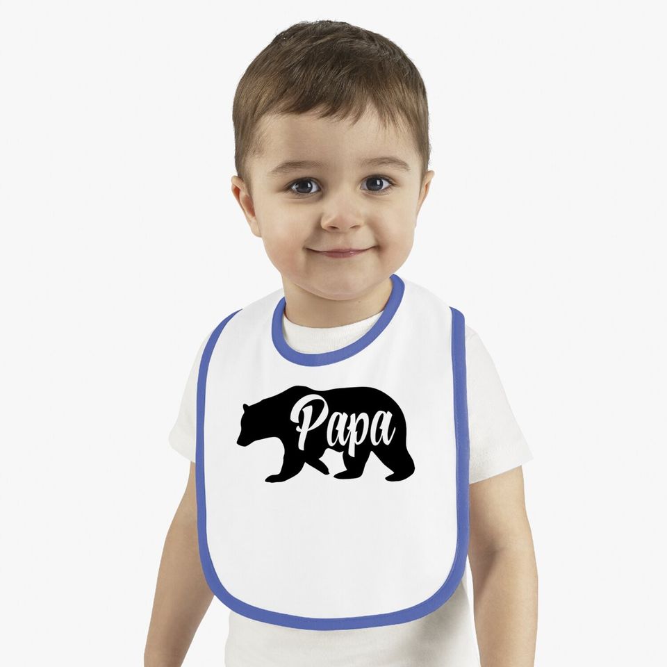 Papa Bear Baby Bib For Dads