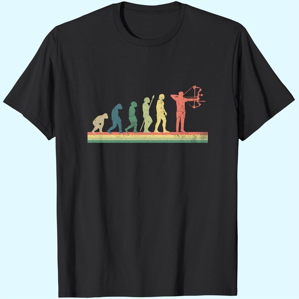 Archery Archer Evolution Retro Gift T-Shirt