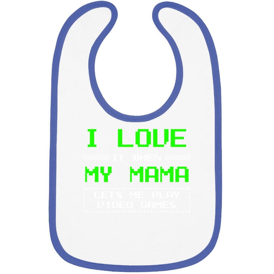 I Love My Mama Bib Bibn Boy Gift Baby Bib