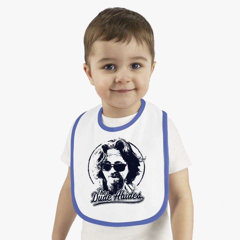 The Big Lebowski The Dude Abides Classic Circle Logo Baby Bib