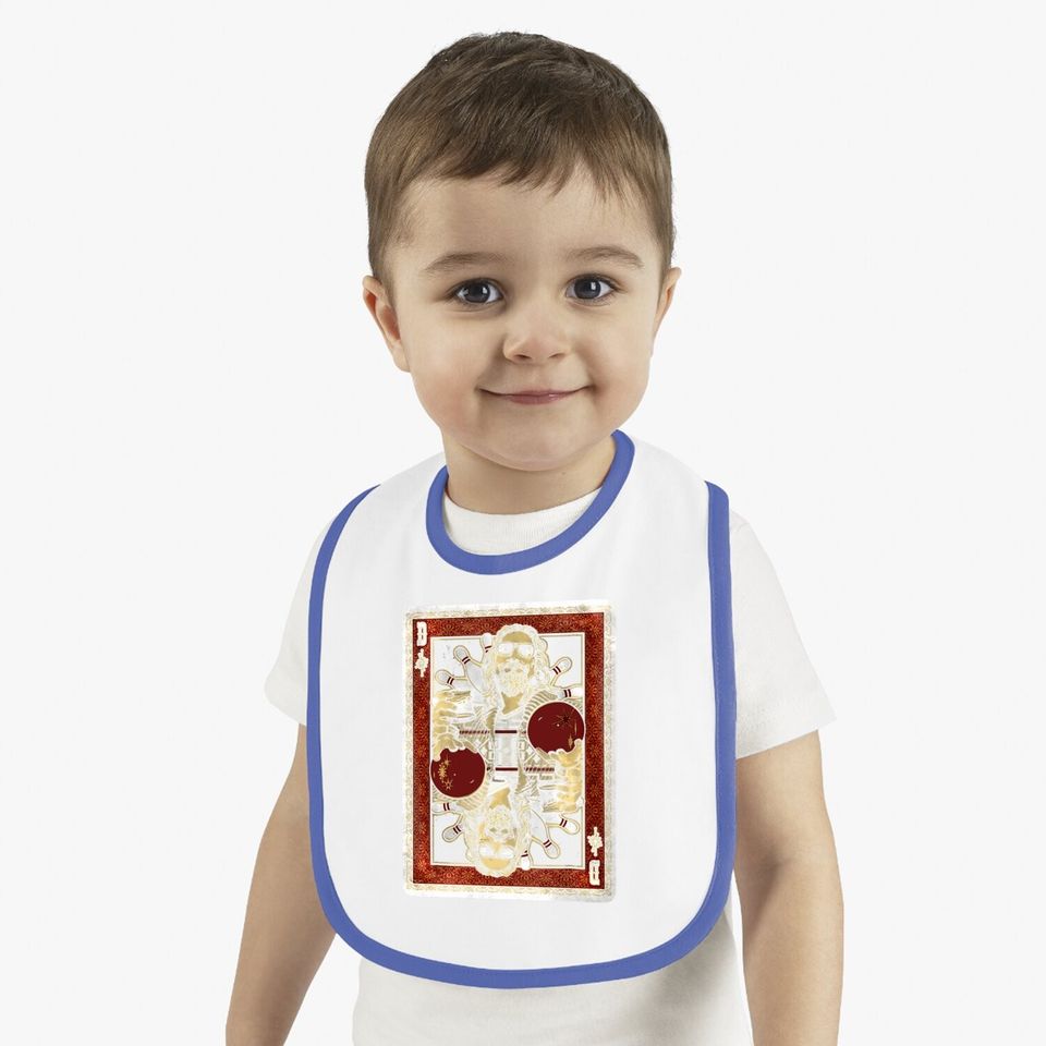 The Big Lebowski The Dude Abides Playing Card Baby Bib