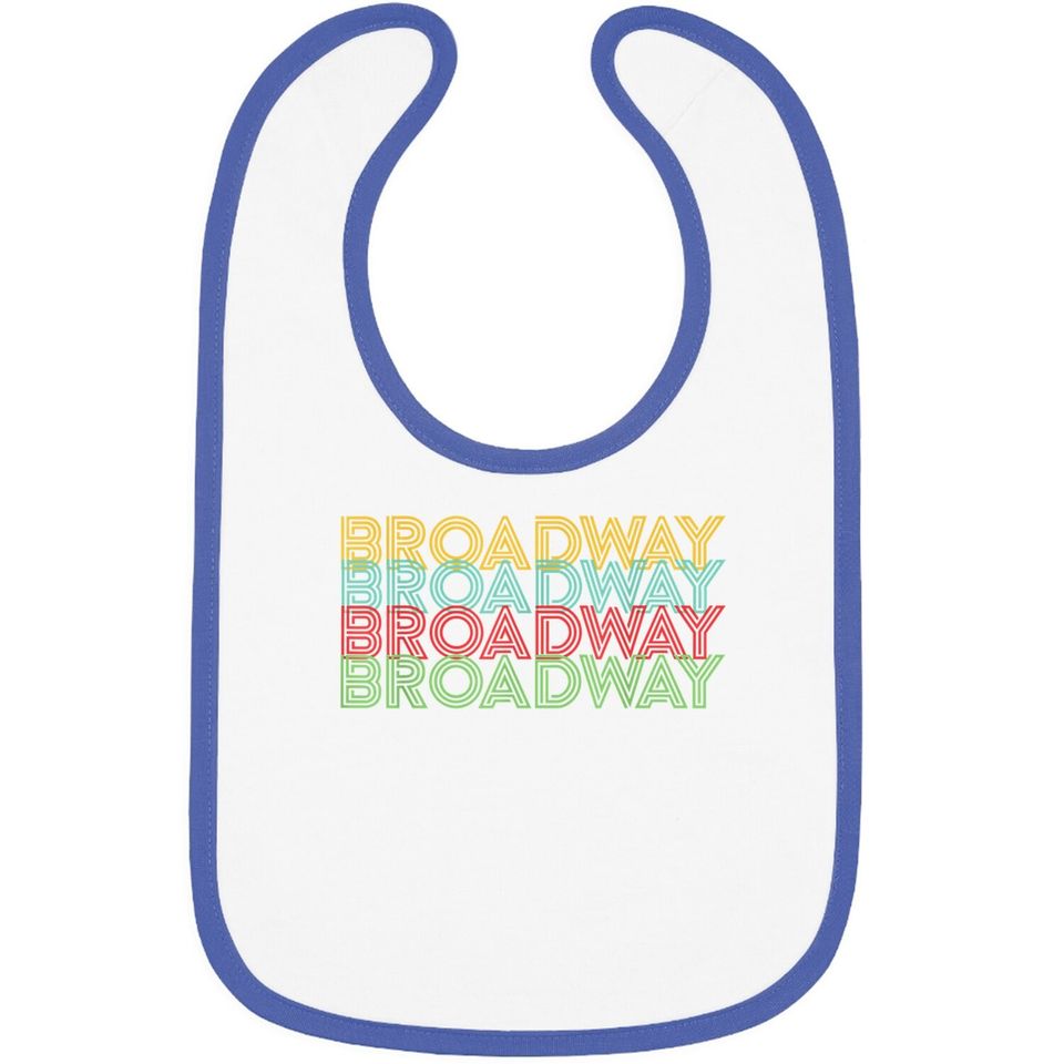 Retro Broadway Theatre Graphic Vintage Baby Bib