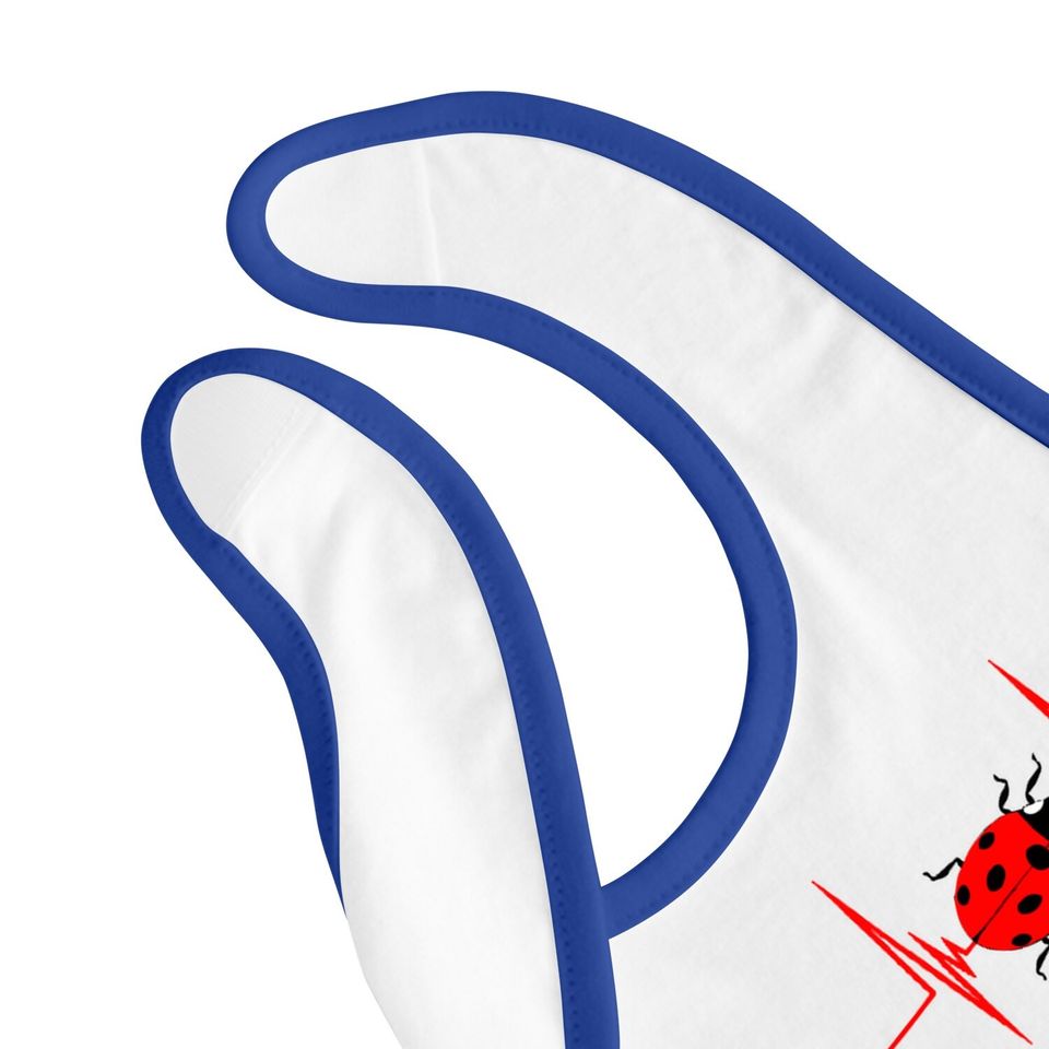 Ladybug Heartbeat Ekg Pulse Insects Bugs Entomology Baby Bib