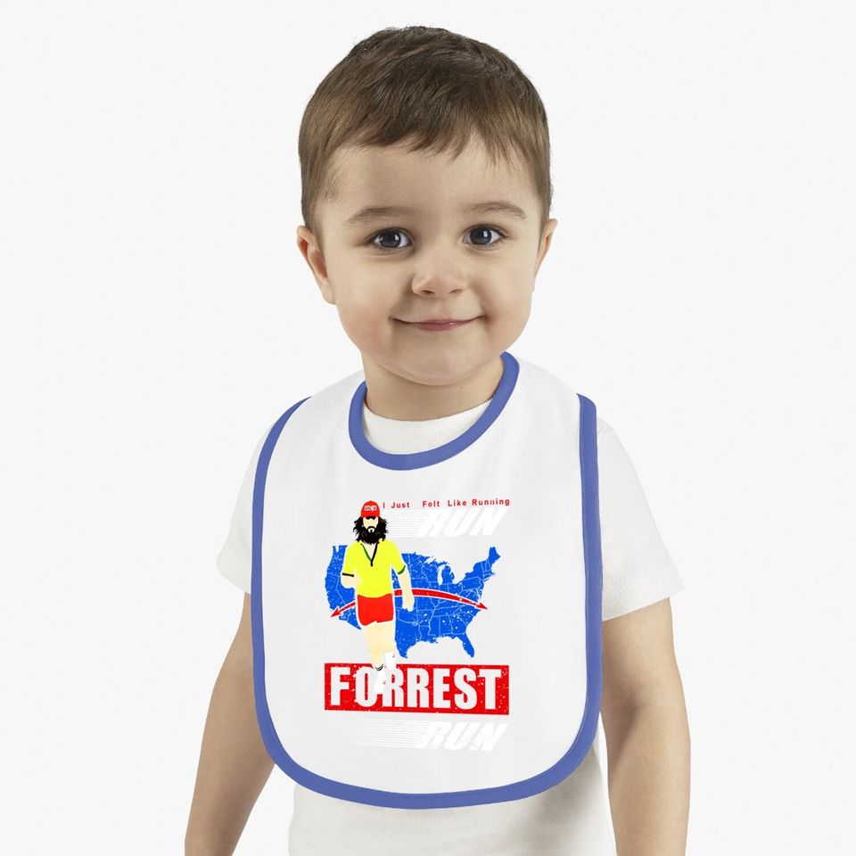 Forrest Gump Run Forrest Run Tom Hanks Baby Bib