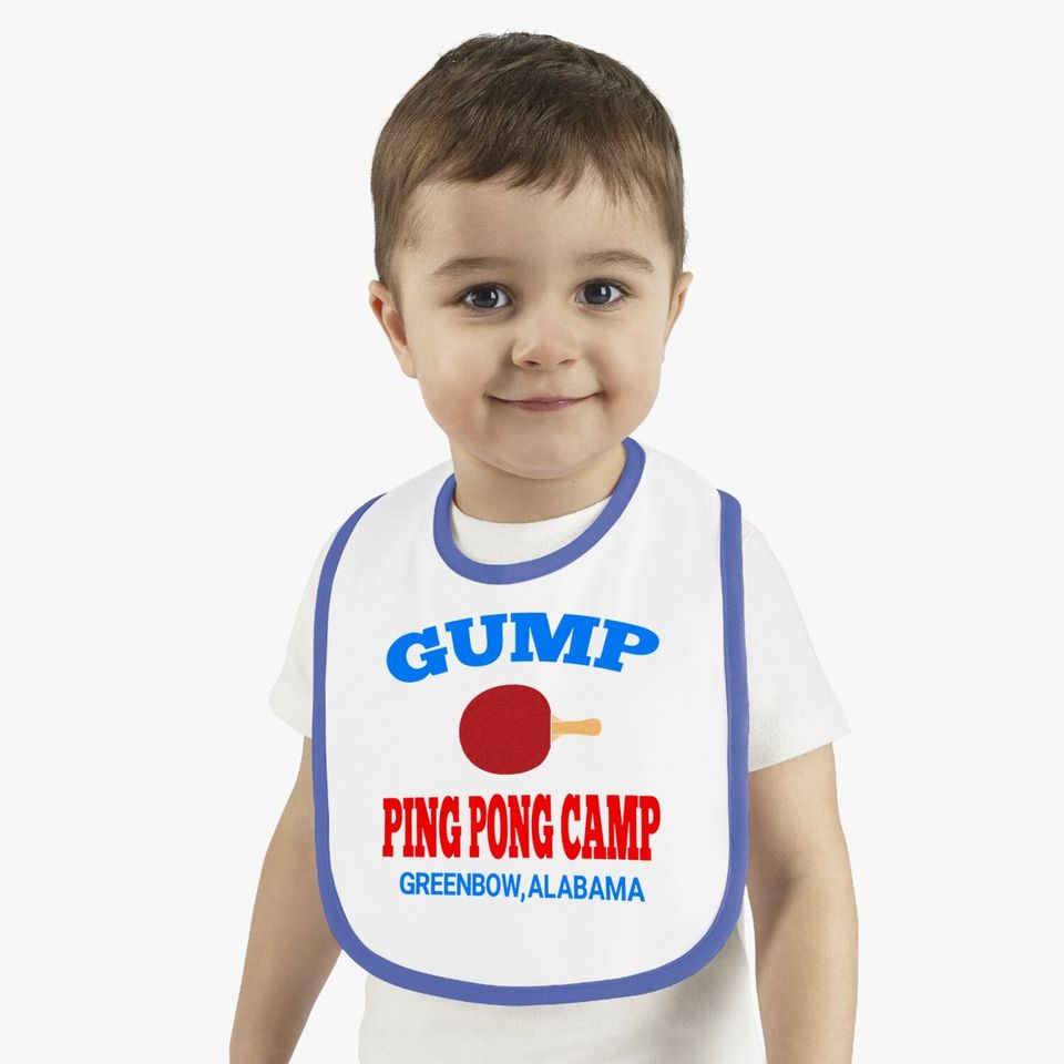 Nirvan Forrest Gump Ping Pong Camp Baby Bib