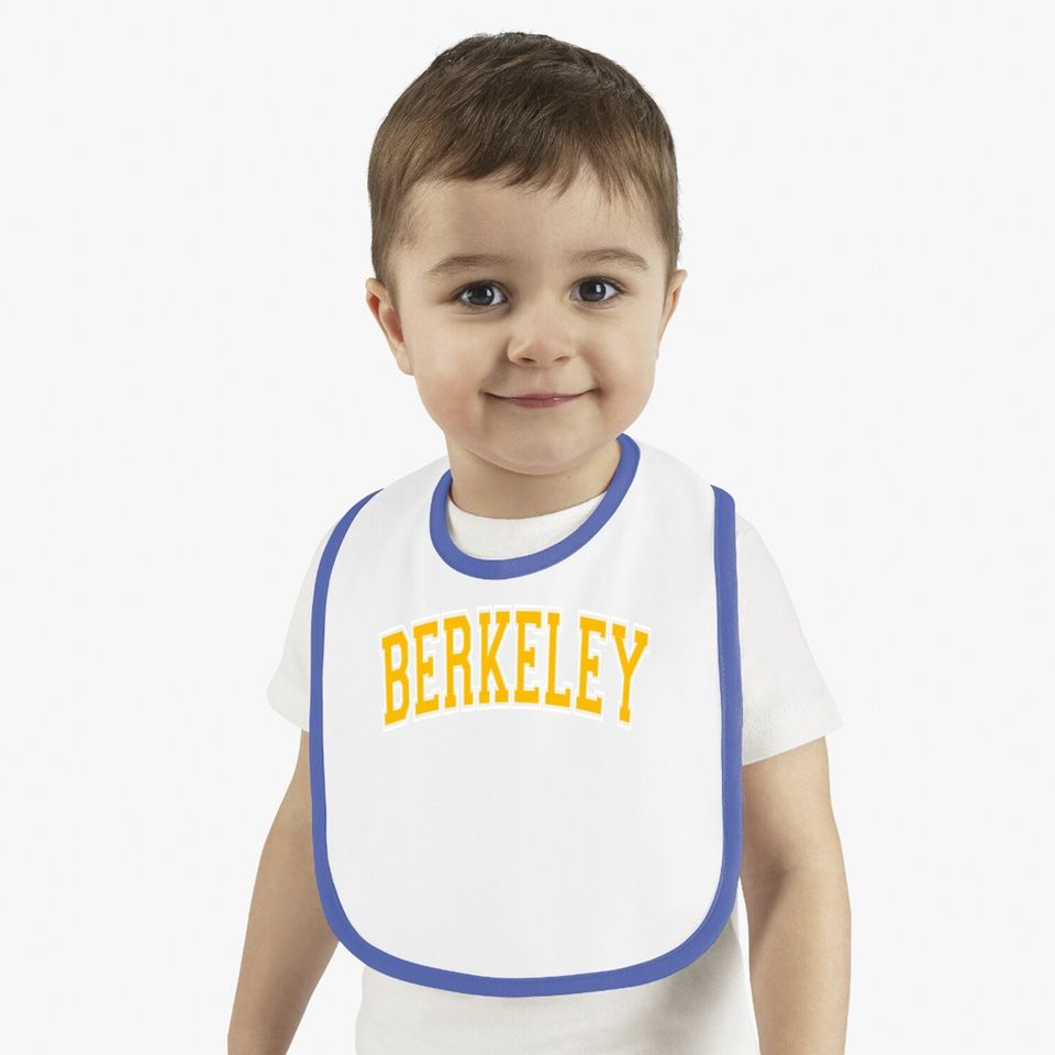 Berkeley California Ca Varsity Style Amber Baby Bib