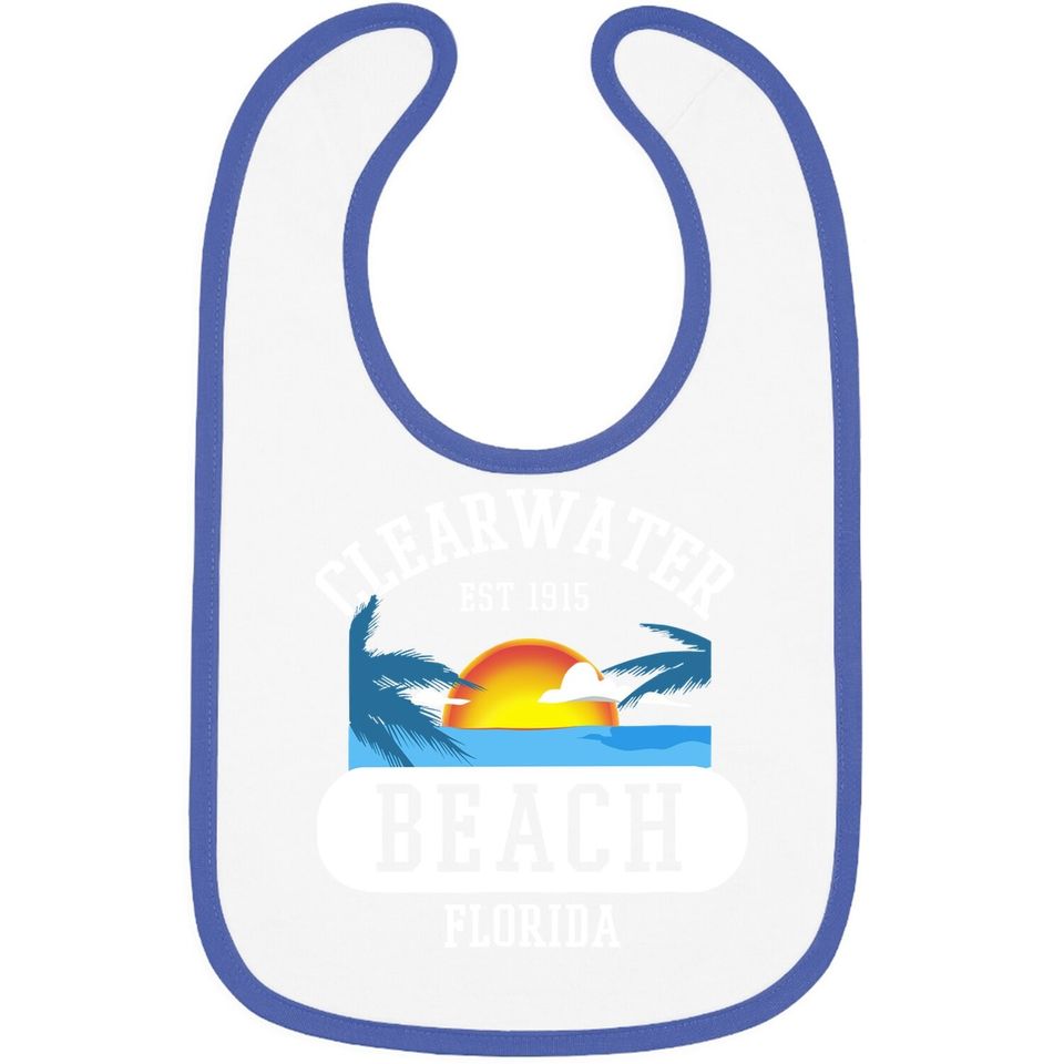 Clearwater Beach Florida Beach Baby Bib
