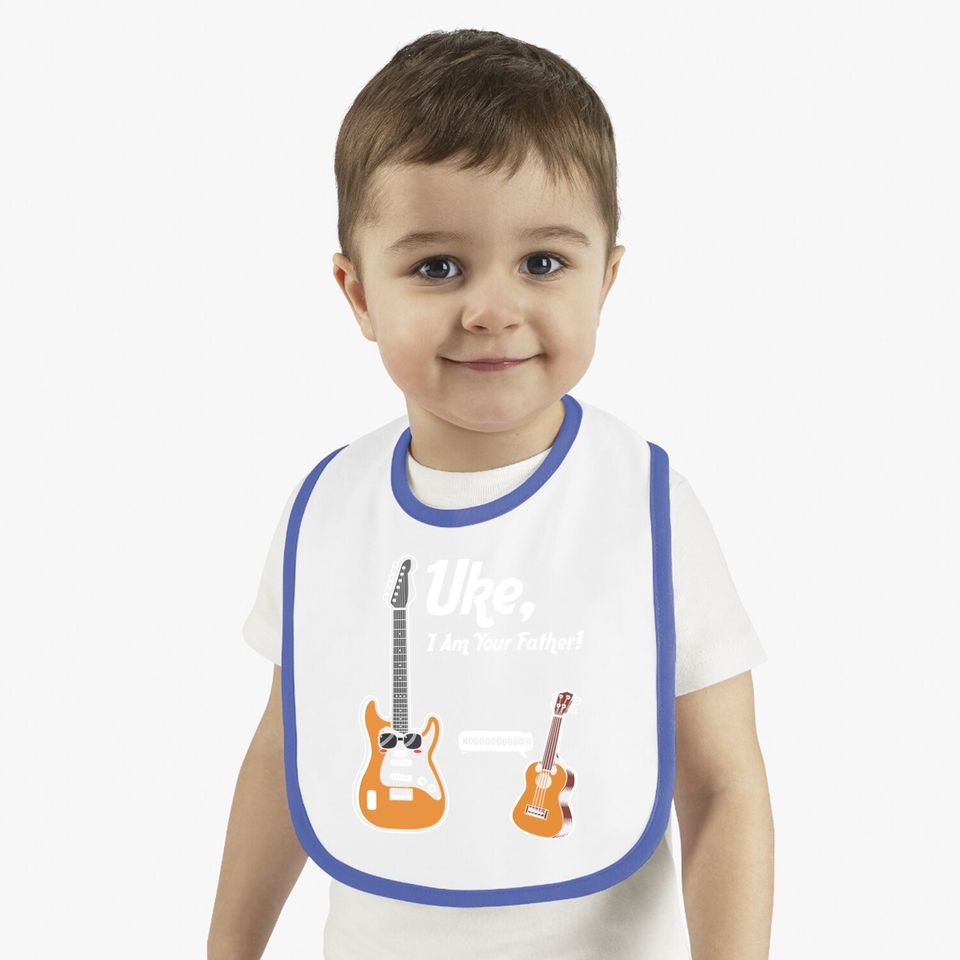 Uke I Am Your Father  ukulele Player Guitar Baby Bib