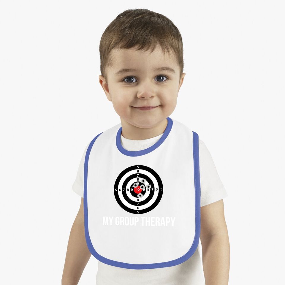 Gun Group Therapy Shooting Range Baby Bib