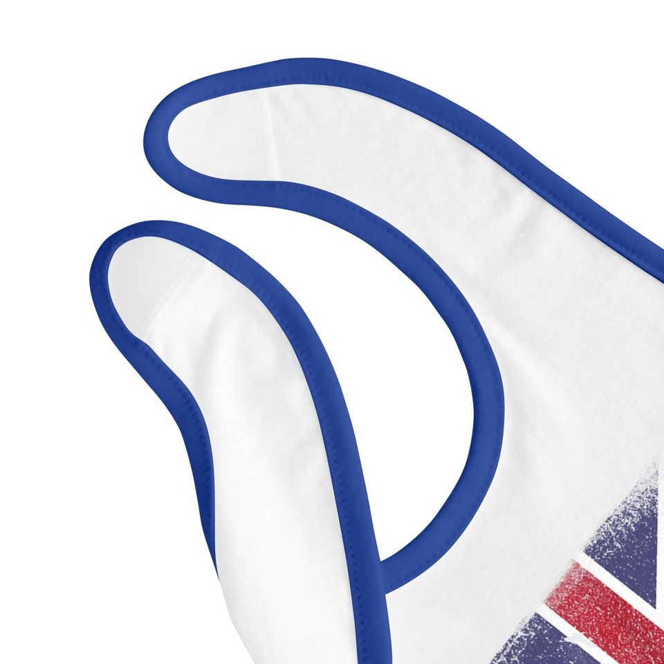 British American Flag Great Britain Union Jack Baby Bib.