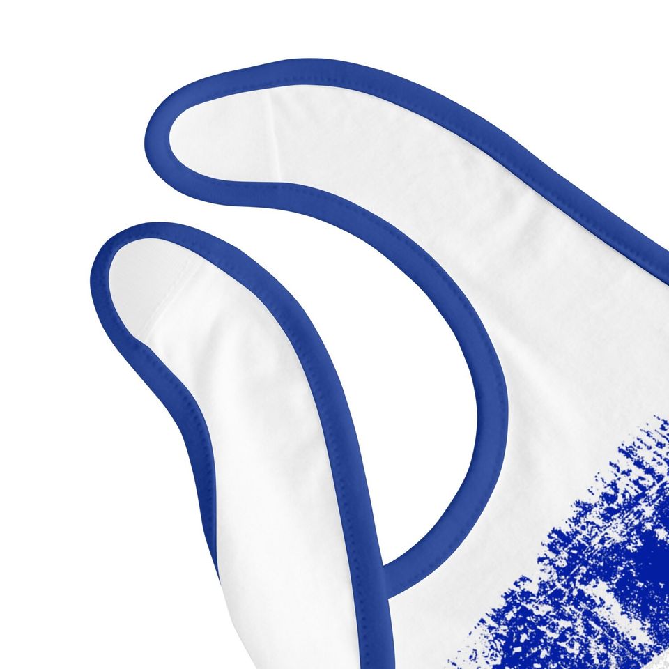 Haiti Flag Vintage Distressed Baby Bib