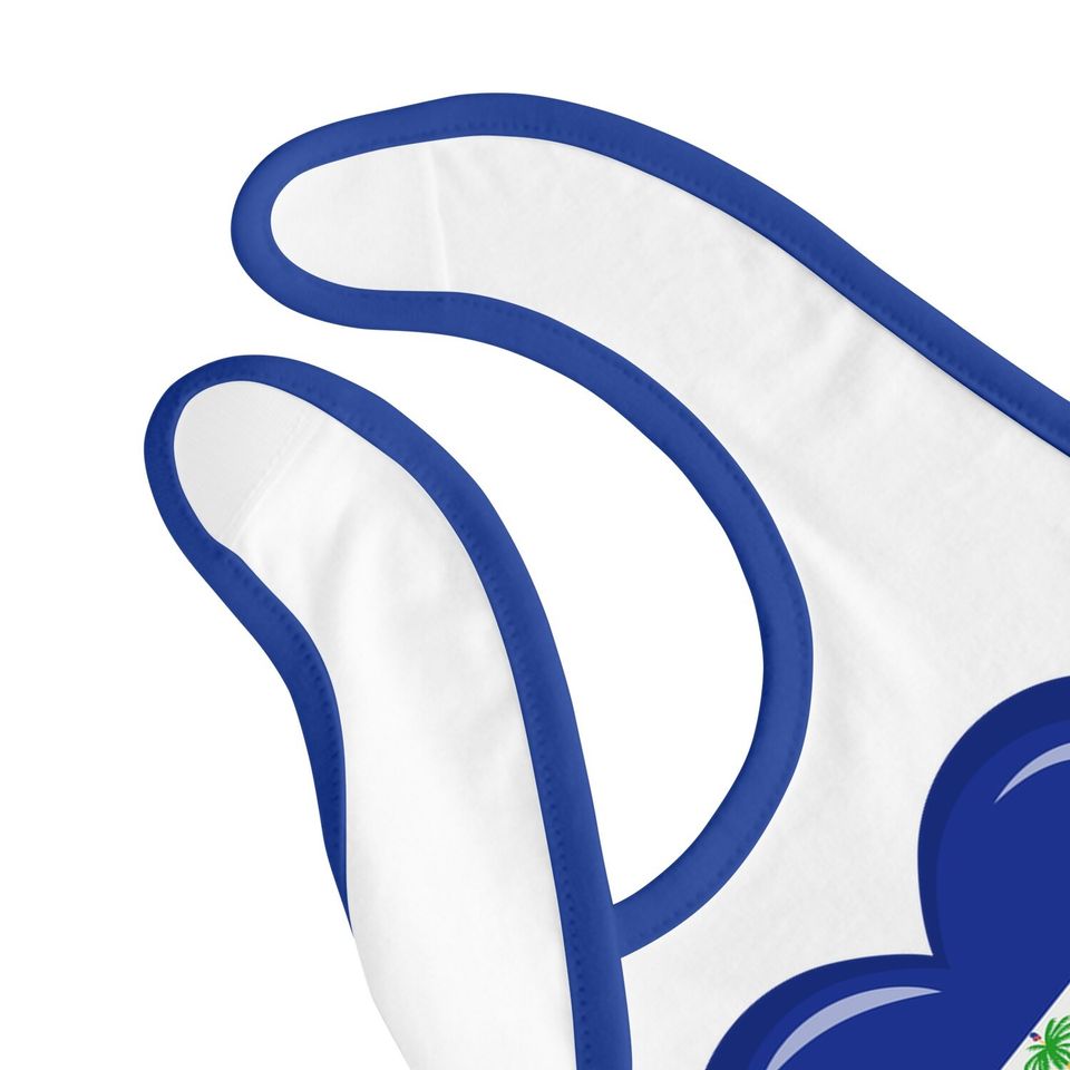 Haiti Flag Baby Bib