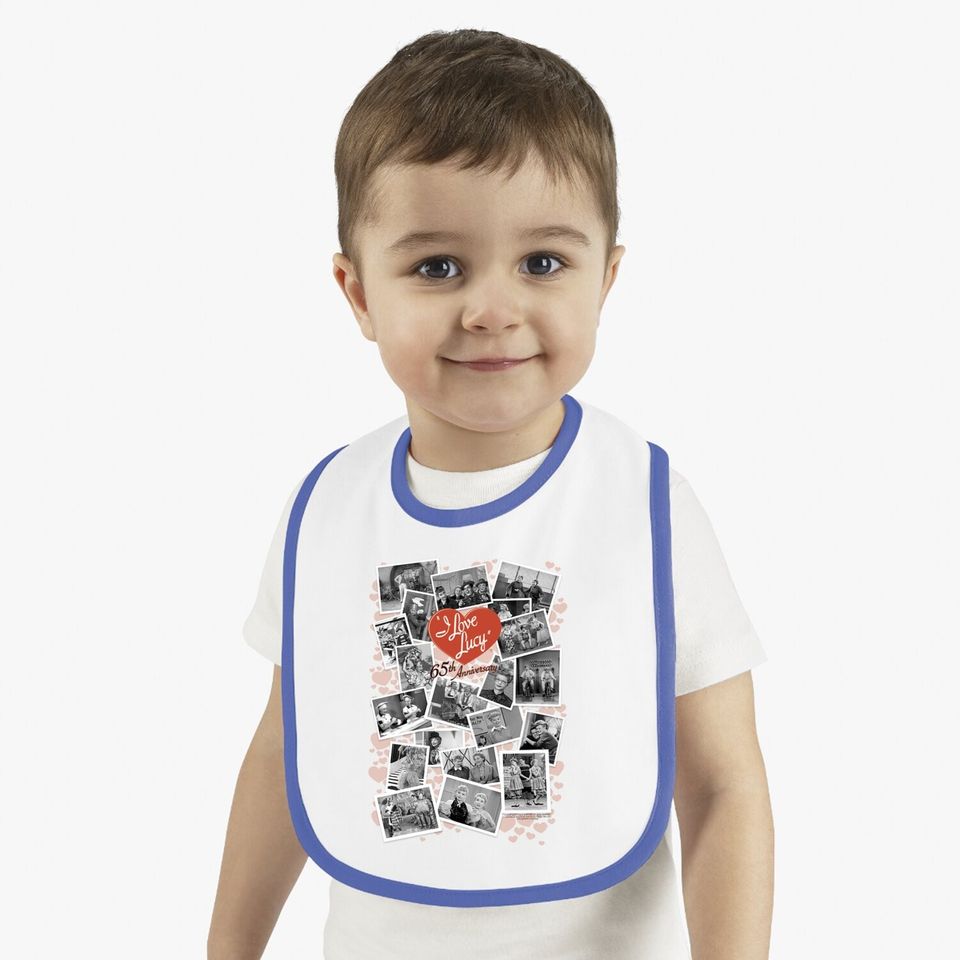 I Love Lucy 65th Anniversary Collage Baby Bib