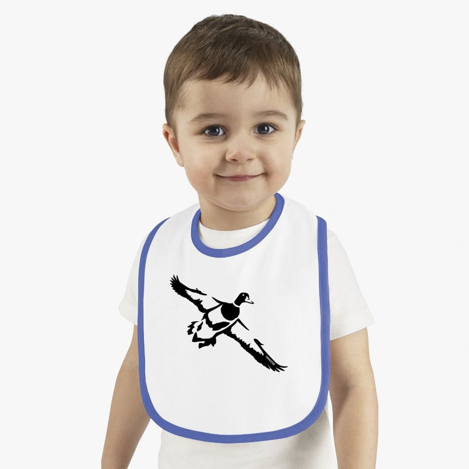 Single Drake Duck Hunting Committed Waterfowl Baby Bib
