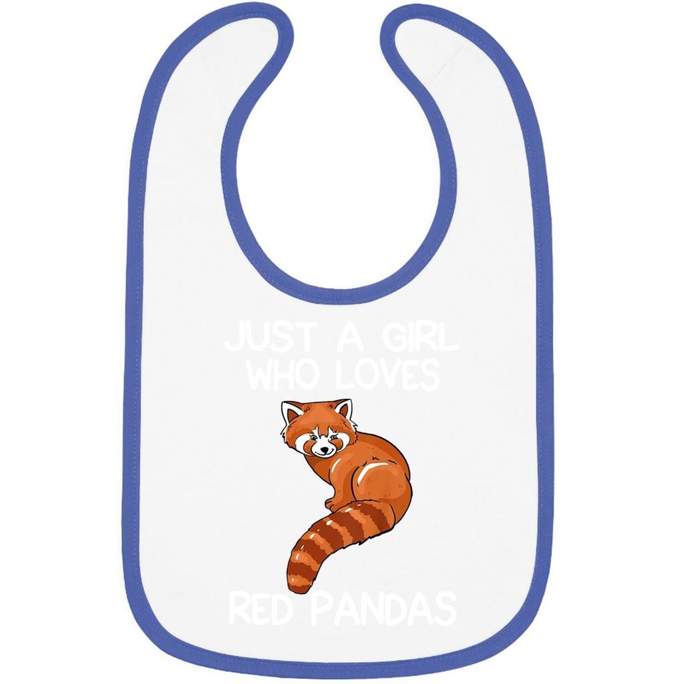 Just A Girl Who Loves Red Pandas Baby Bib