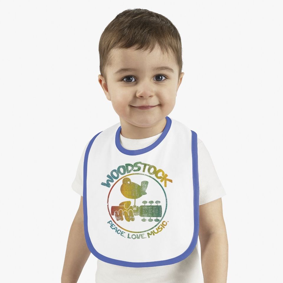 Woodstock Colorful Logo Slim Fit Baby Bib