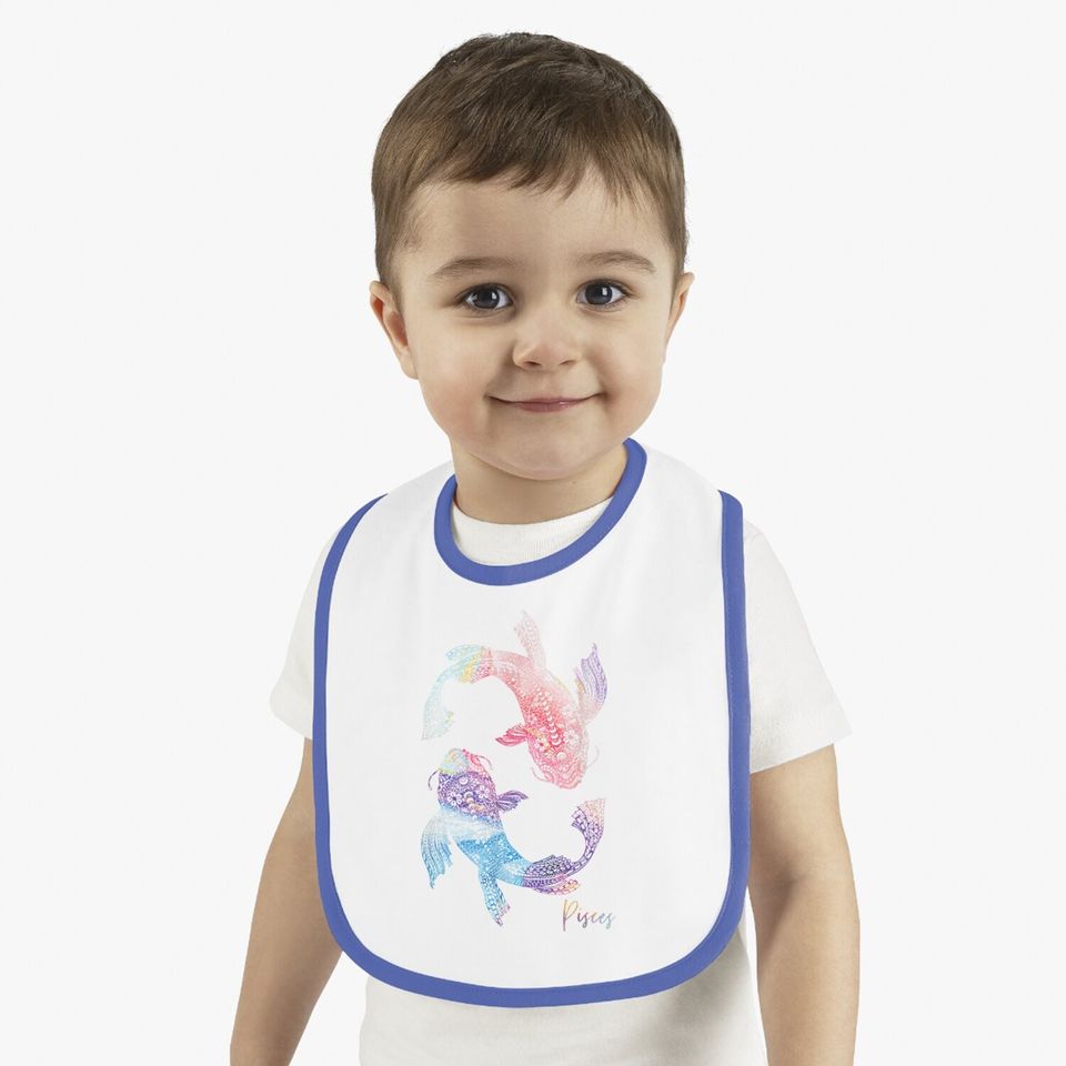 Pisces Zodiac Sign Baby Bib