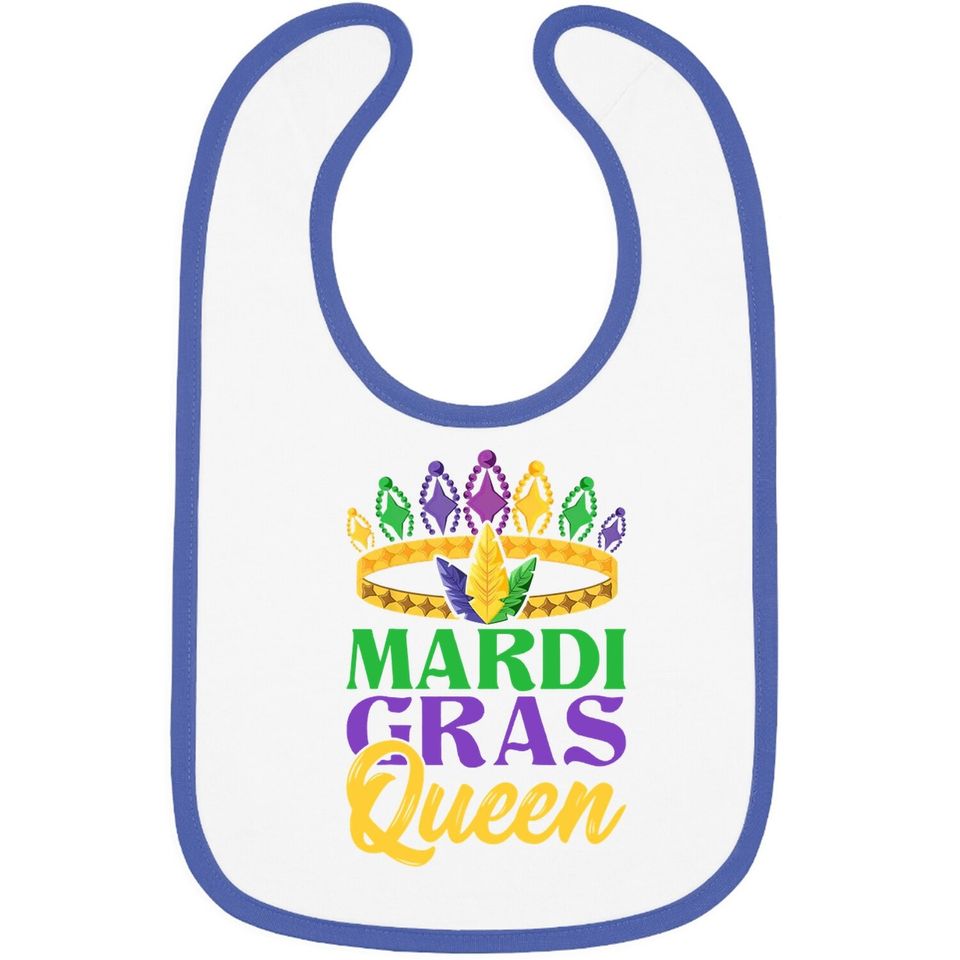 Costume Carnival Gift Queen Mardi Gras Baby Bib