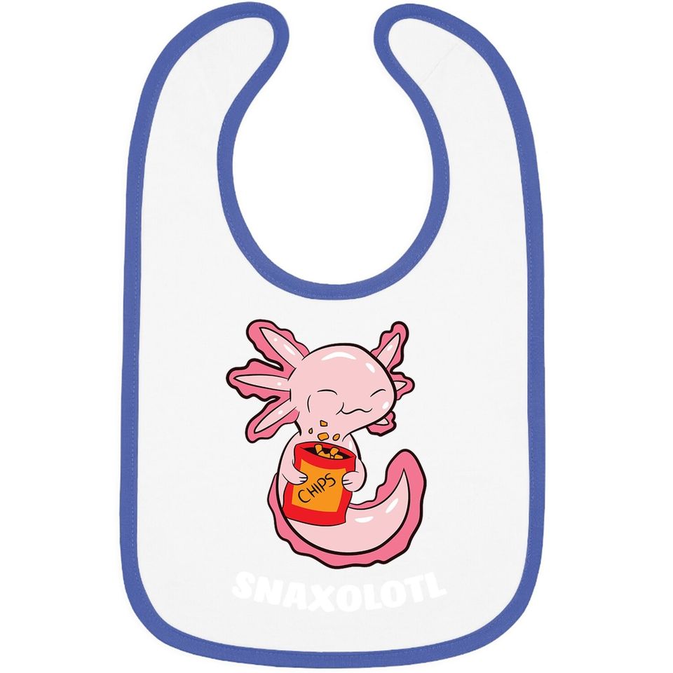 Axolotl Lover Snaxolotl Kawaii Axolotl Food Sweets Baby Bib