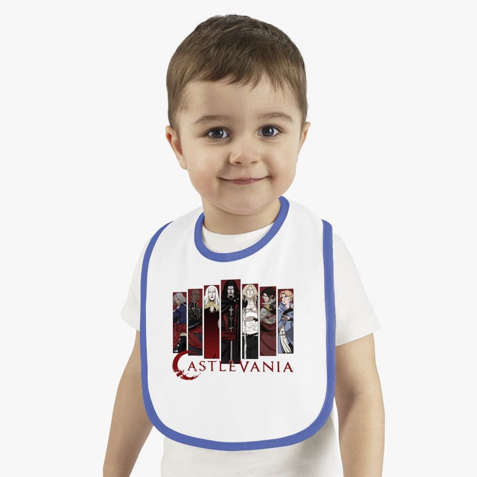 Castlevania Character Panels Baby Bib