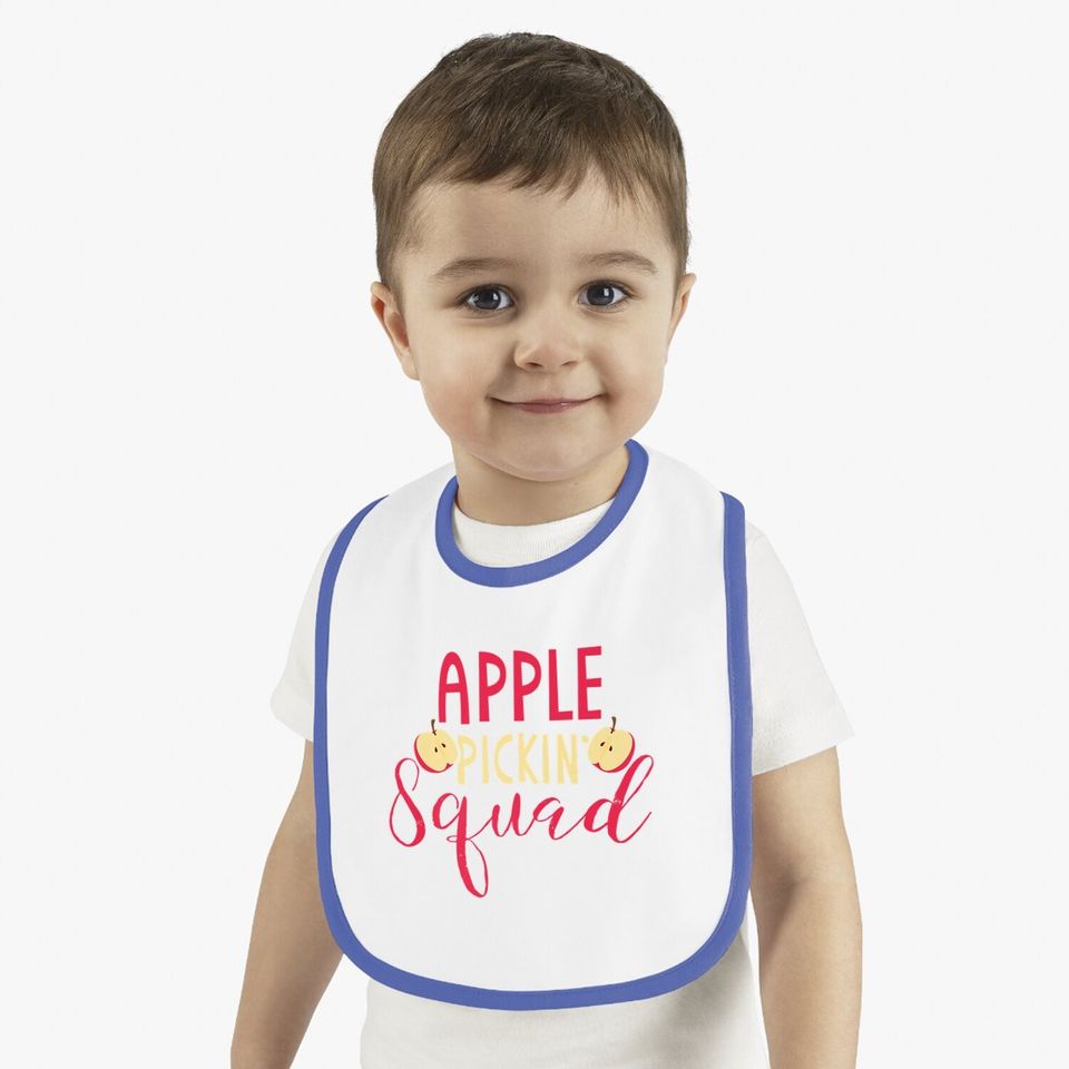 Apple Picking Squad Gift Apple Fruit Picker Baby Bib