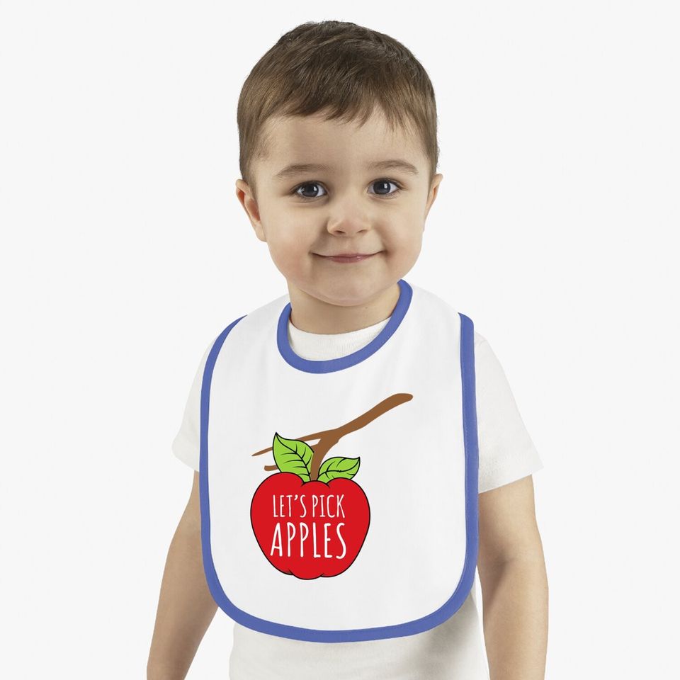 Apple Picking Inspired Baby Bib