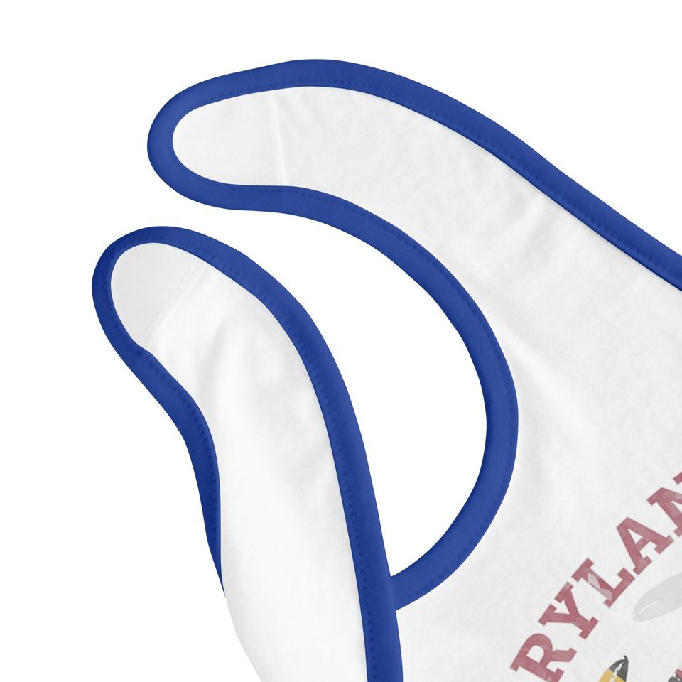 Maryland State Blue Crab Pride Flag Baby Bib