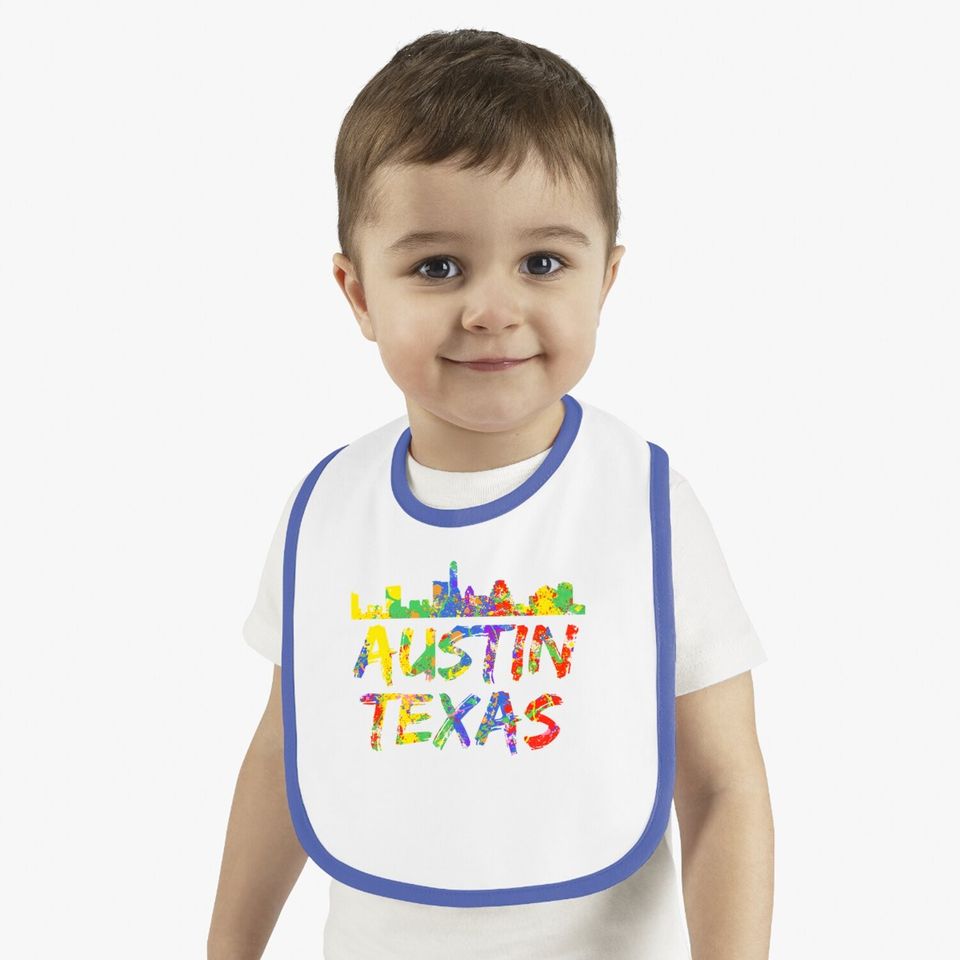 Austin Texas Skyline Baby Bib