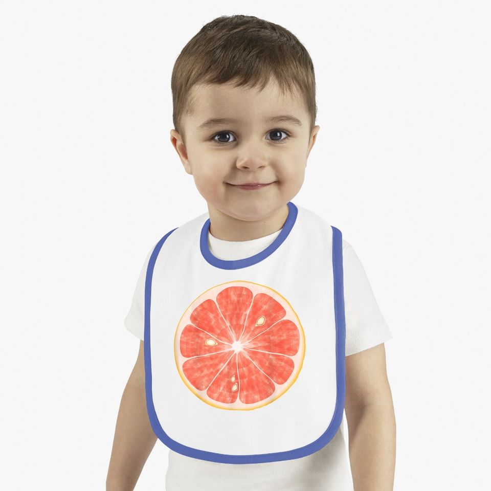 Citrus Grapefruit Fruit Costume Baby Bib