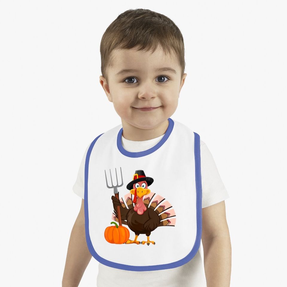 Thanksgiving Turkey Happy Thanksgiving Day Baby Bib
