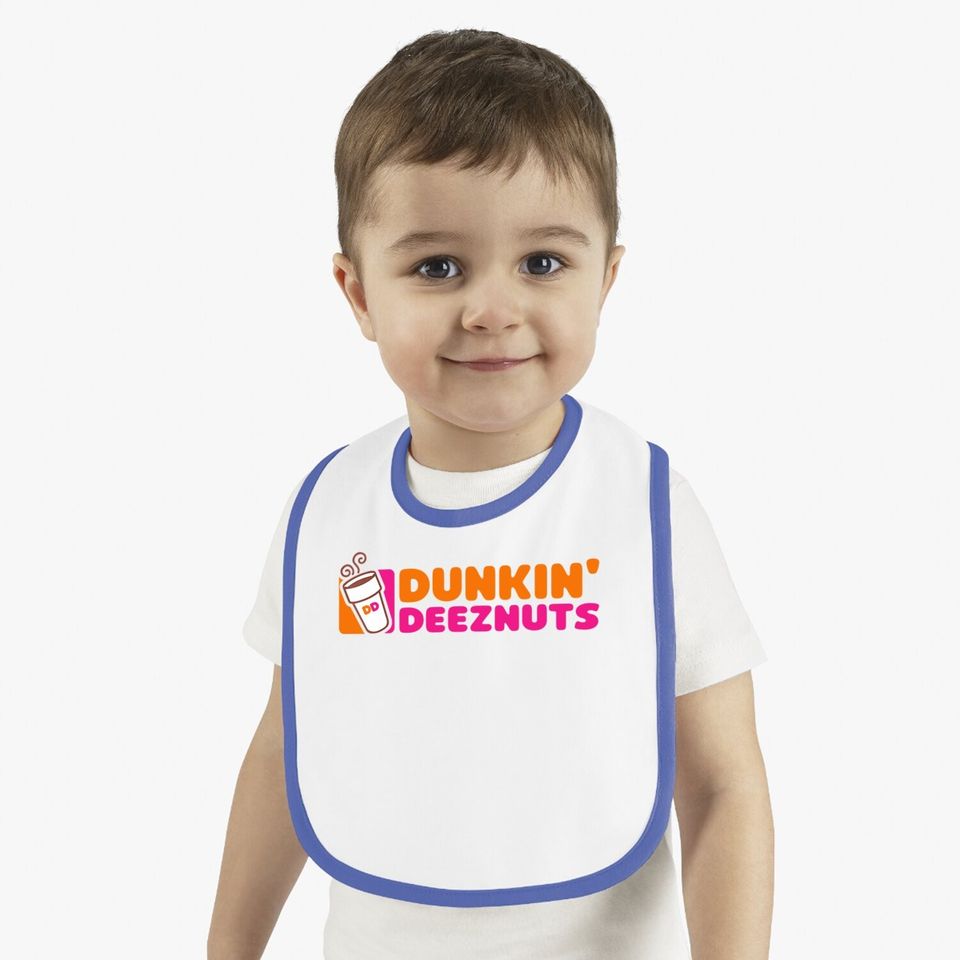 Dunkin Deez Nuts Baby Bib