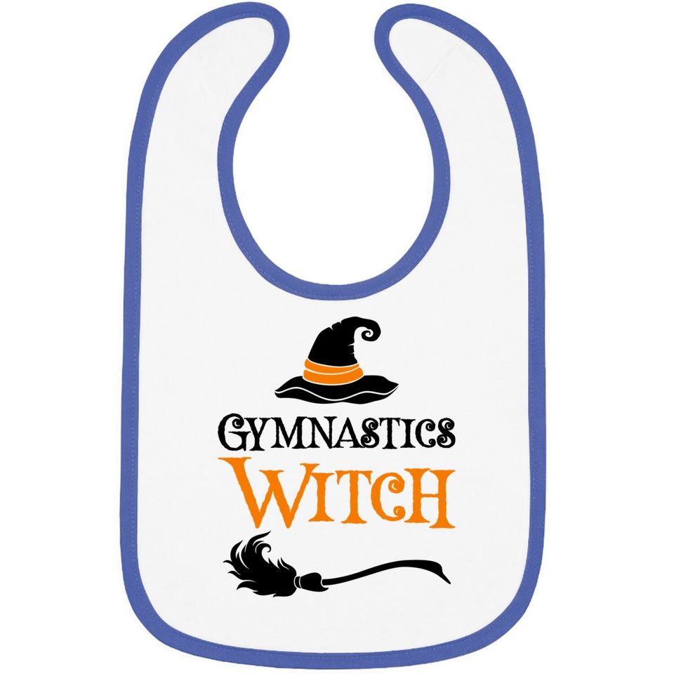 Gymnastics Witch Halloween Costume Baby Bib