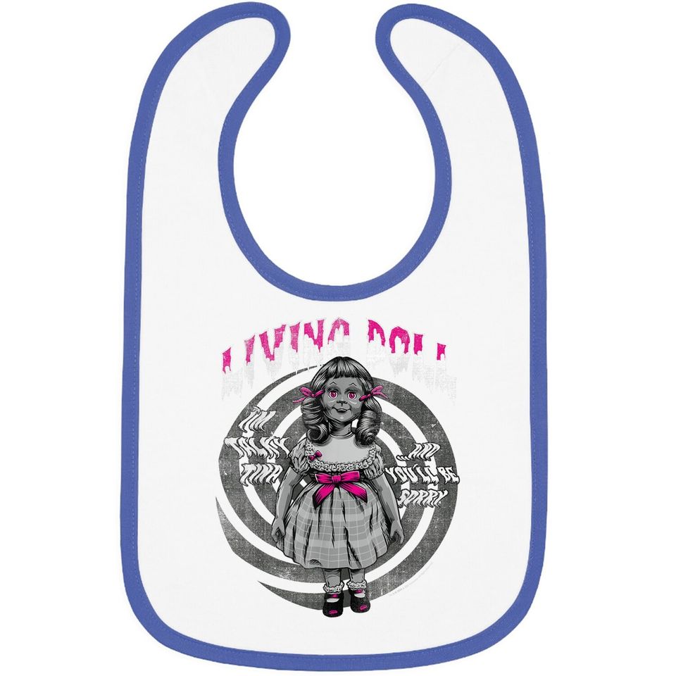 Twilight Zone Living Doll Talky Tina Creepy Graphic Baby Bib