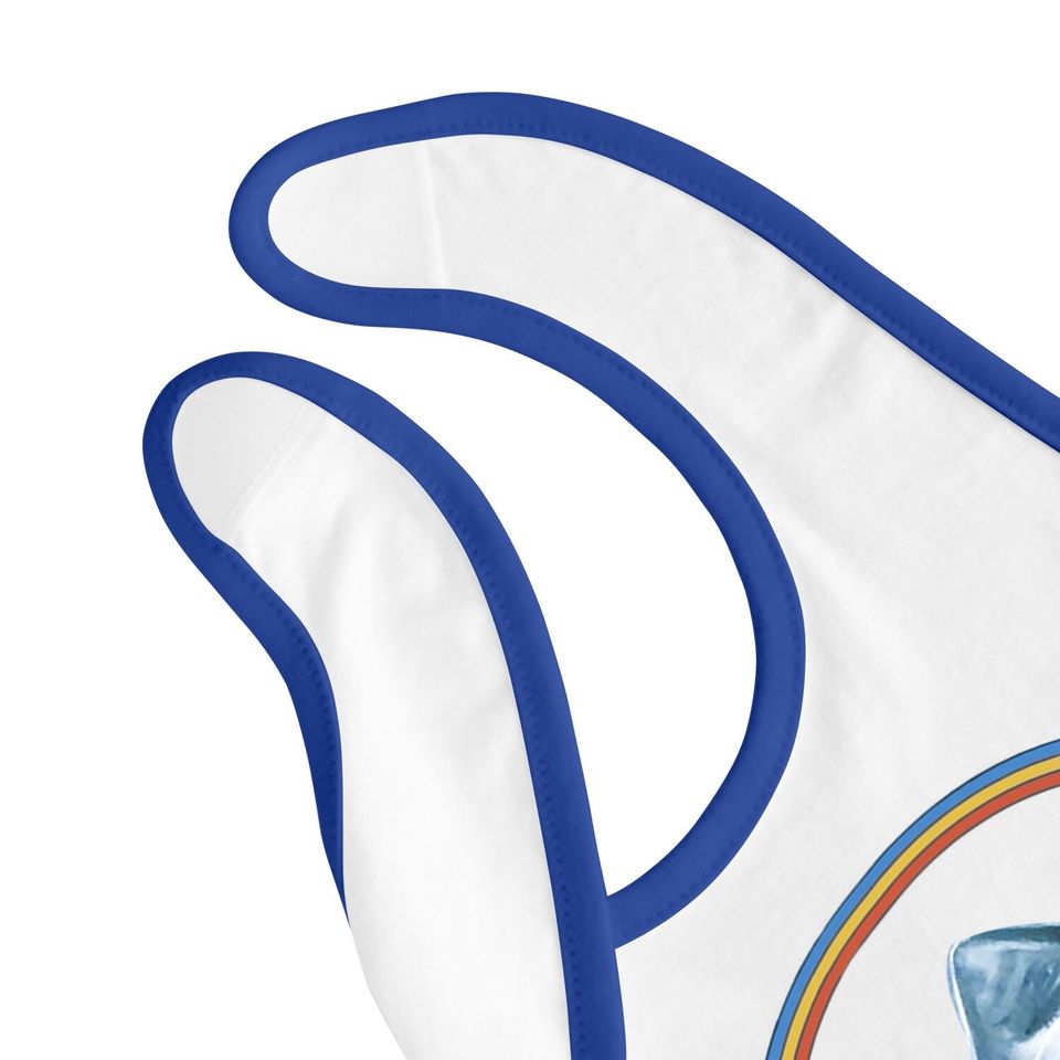 This Is Me Funny Stay Positive Shark Attack Retro Comedy Baby Bib