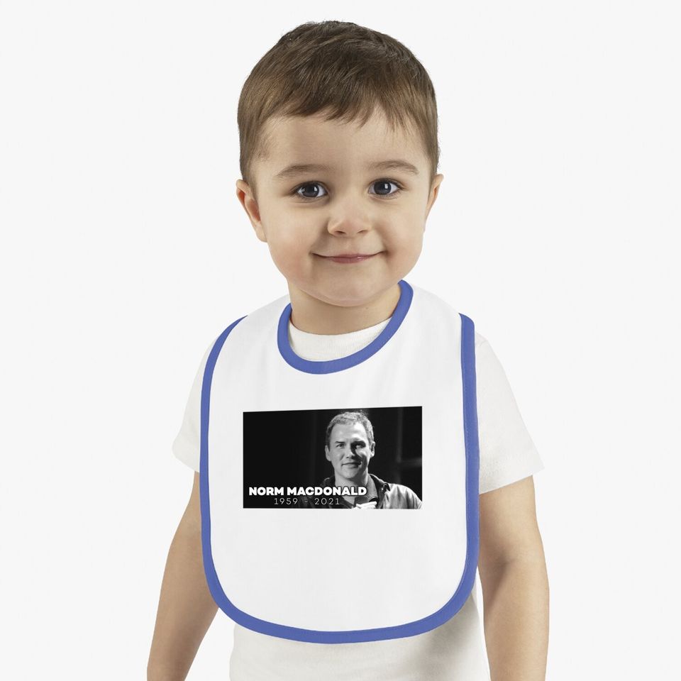 Rip Norm Macdonald 1959-2021 Baby Bib
