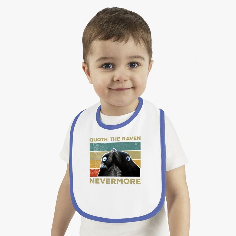 Quoth The Raven Nevermore Baby Bib