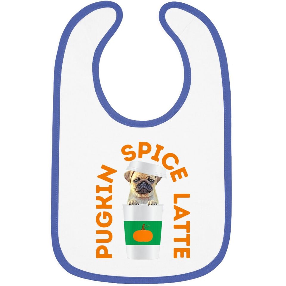 Pugkin Spice Latte Baby Bib Pug Pumpkin Spice Latte Bib Baby Bib