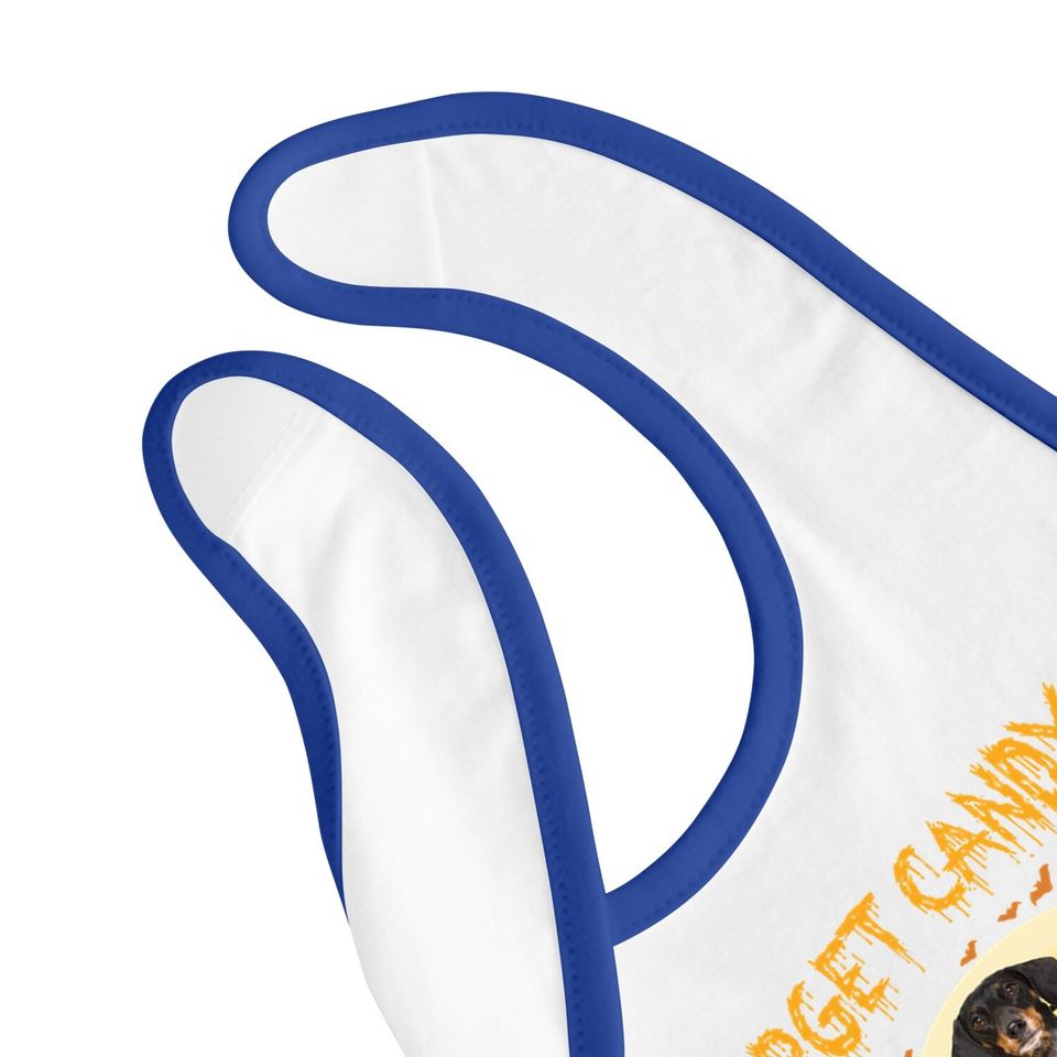 Candy Pumpkin Dachshund Dog Baby Bib