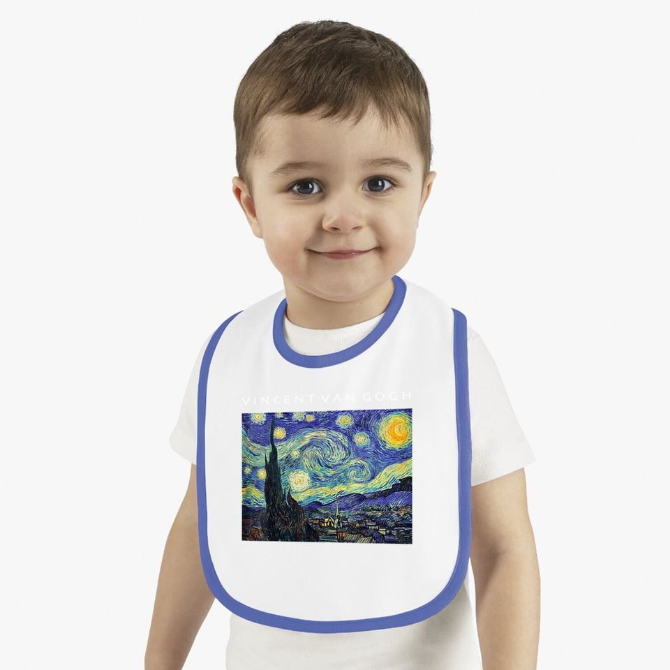 Vincent Van Gogh Starry Night Baby Bib