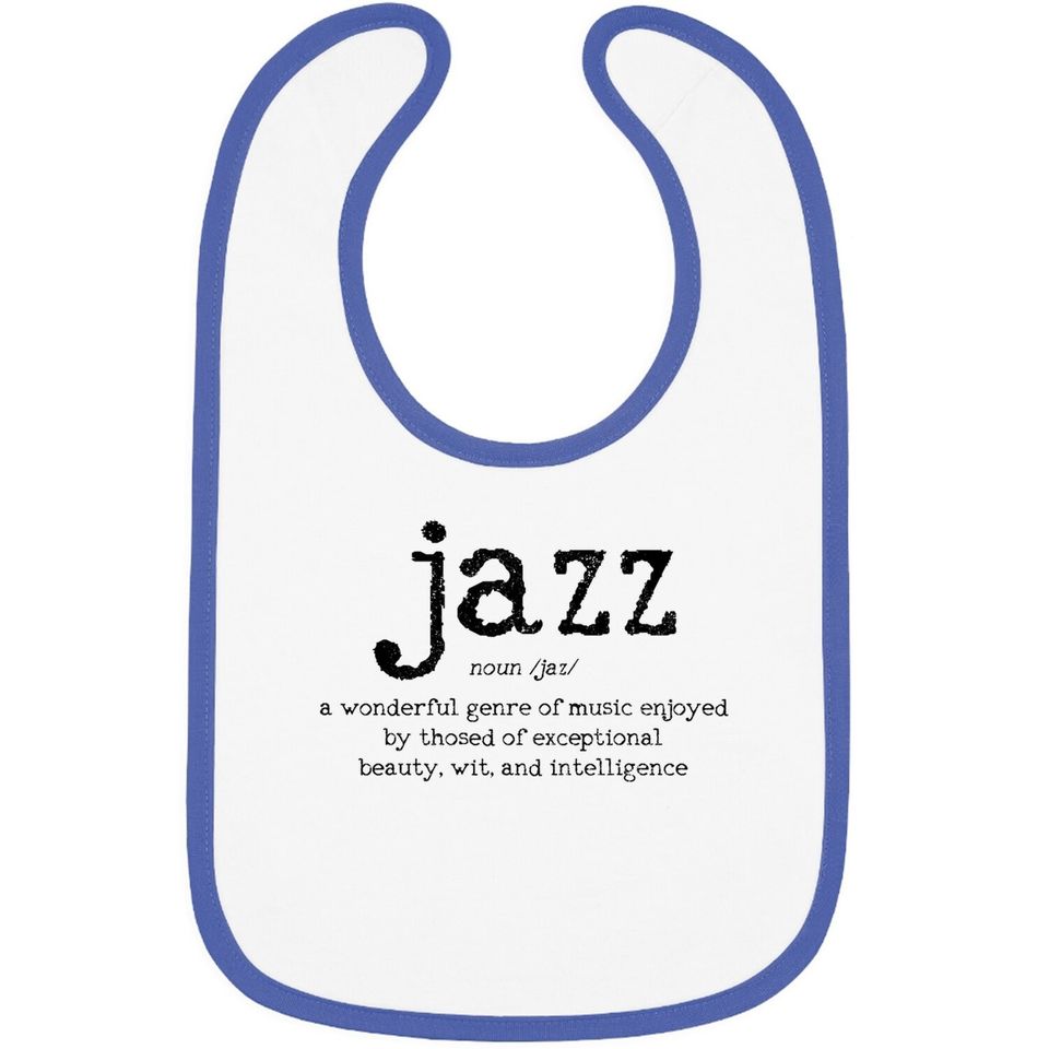 Jazz Music Definition Dictionary Baby Bib