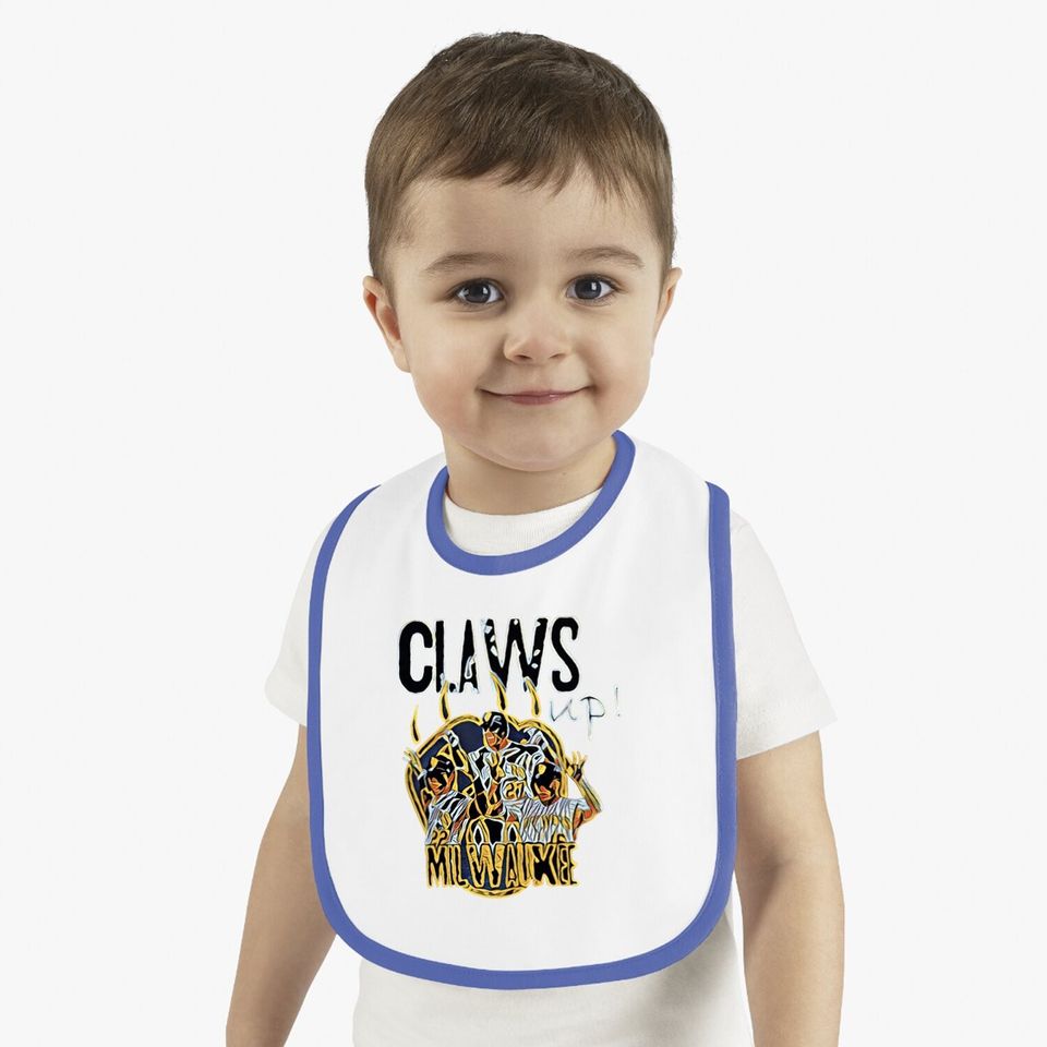 Claws Up Brewers Classic Baby Bib