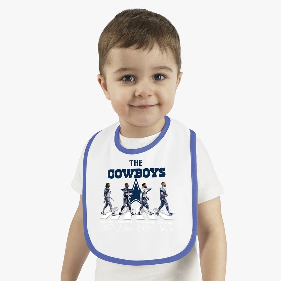 Dallas Cowboys Walking Road Baby Bib