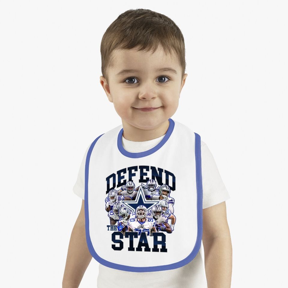 Defend The Star Dallas Cowboys Baby Bib